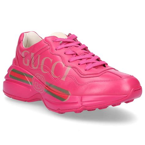 neon pinke gucci schuhe|Gucci sneakers for women.